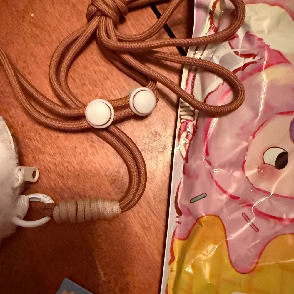 Plush Baby Three crossbody Bag - confirmed (shown) comes w everything in photo